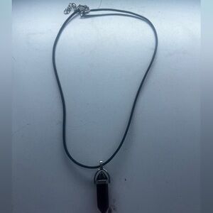 Black Pendant Necklace